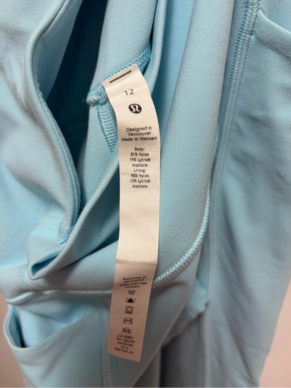 Lululemon Align High-Rise Pant with Pockets 25" Cyan Blue Women’s Size 12 - Picture 4 of 4